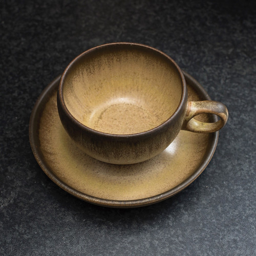 Denby romany brown coffee cup - denby,